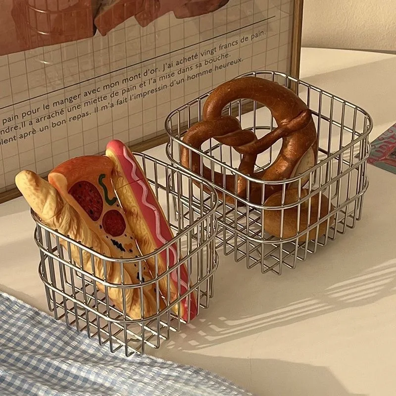 Compost Bin Countertop - Metall-Drahtkorb als Aufbewahrungsorganizer für Küche, Vorratskammer,
