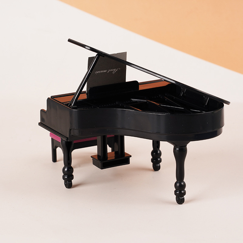 Sustainable Living Products - 1:12 Puppenhaus Miniatur Klavier mit Hocker