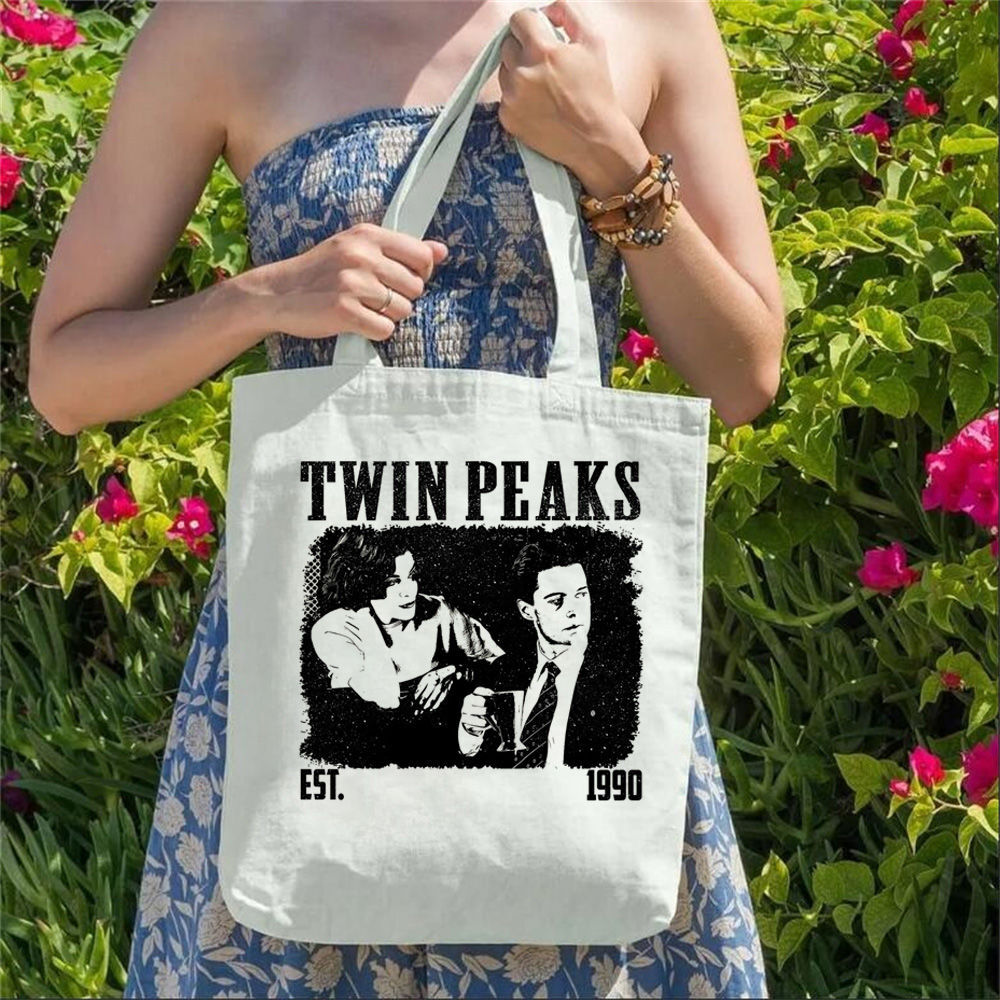 Sustainable Living Zero Waste - Twin Peaks Canvas-Tragetaschen, Digitaldruck, individuell, fördert