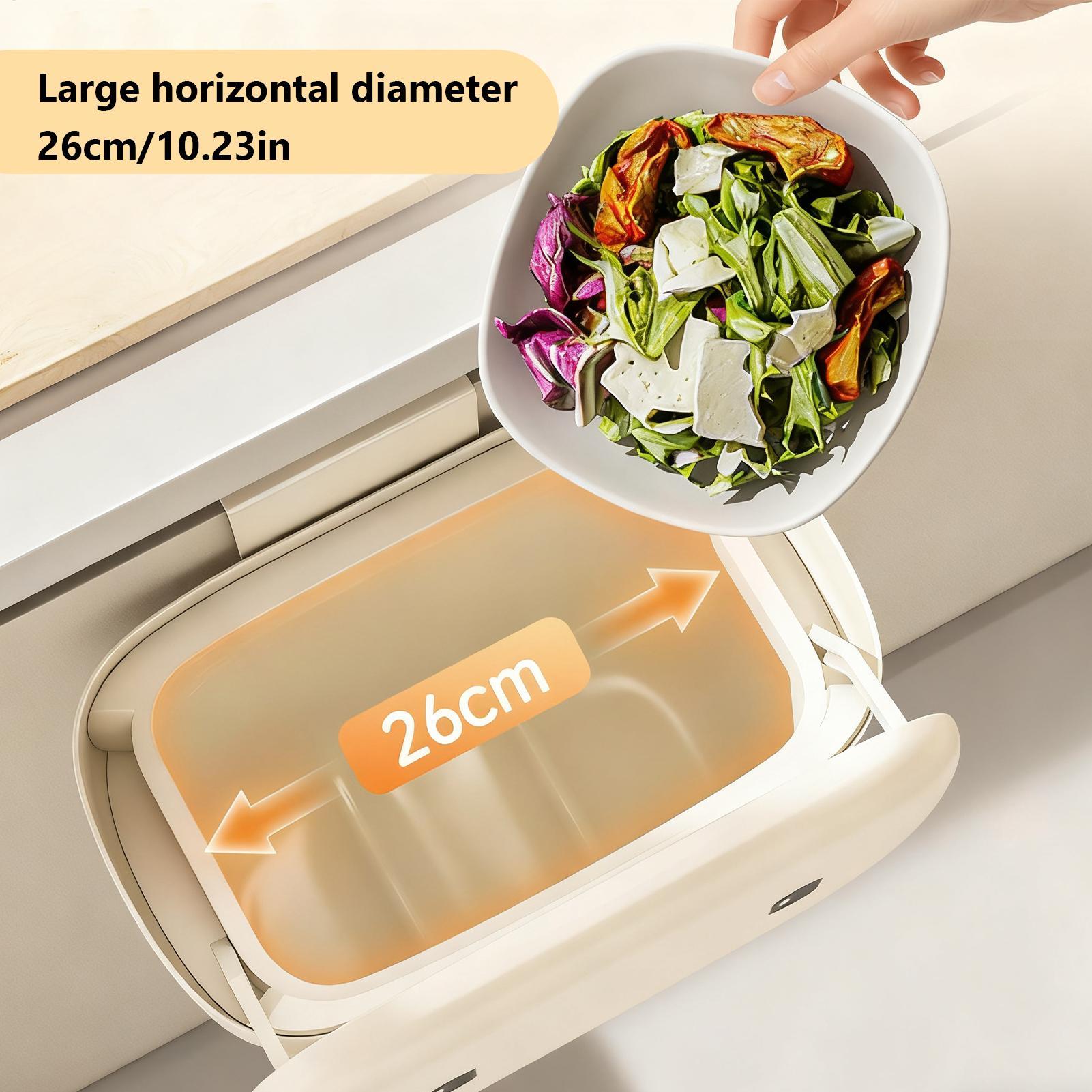 Compost Bin Countertop - Küchenabfallbehälter, Wandmüllkorb mit Deckel, Lebensmittelabfallbehälter für