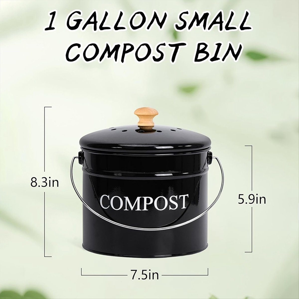 Küchenkompostbehälter für die  – Compost Bin Countertop Bewertung und Preis